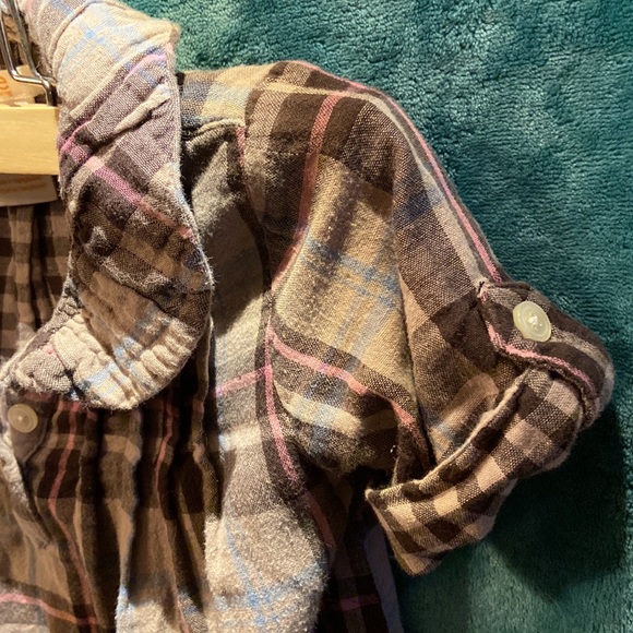 BUNDLE DISCOUNTS! Sz 3 Joe Fresh Plaid Tunic shirt Girls - Picture 5 of 8